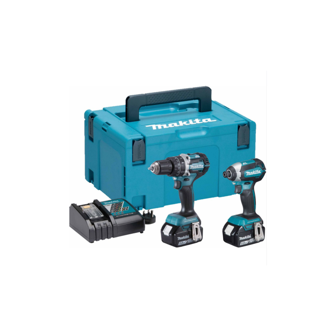 Makita DLX2180TJ 18V Cordless Twin Kit 2x5Ah Tool Source