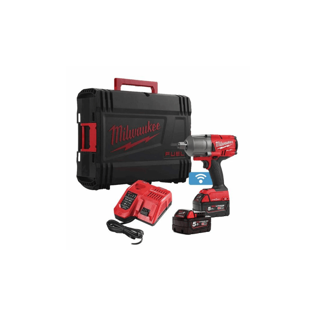 Milwaukee M18ONEFHIWF34-502X FUEL ONE-KEY 3/4" Impact Wrench (2x5Ah) - Tool Source - Buy Tools and Hardware Online