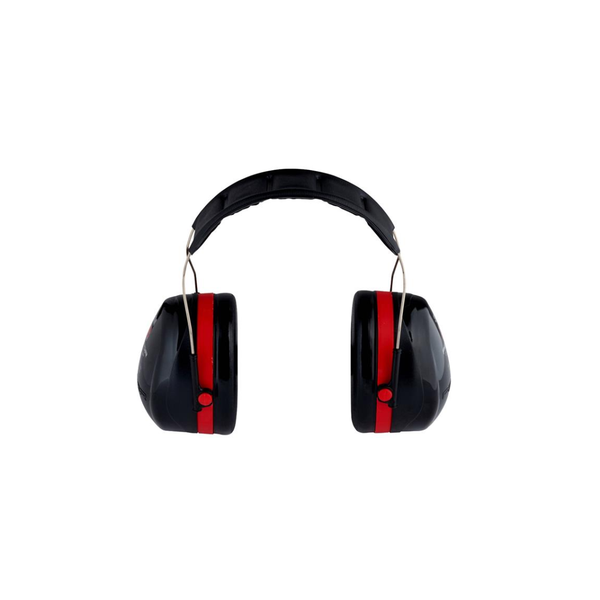 black and red ear defenders