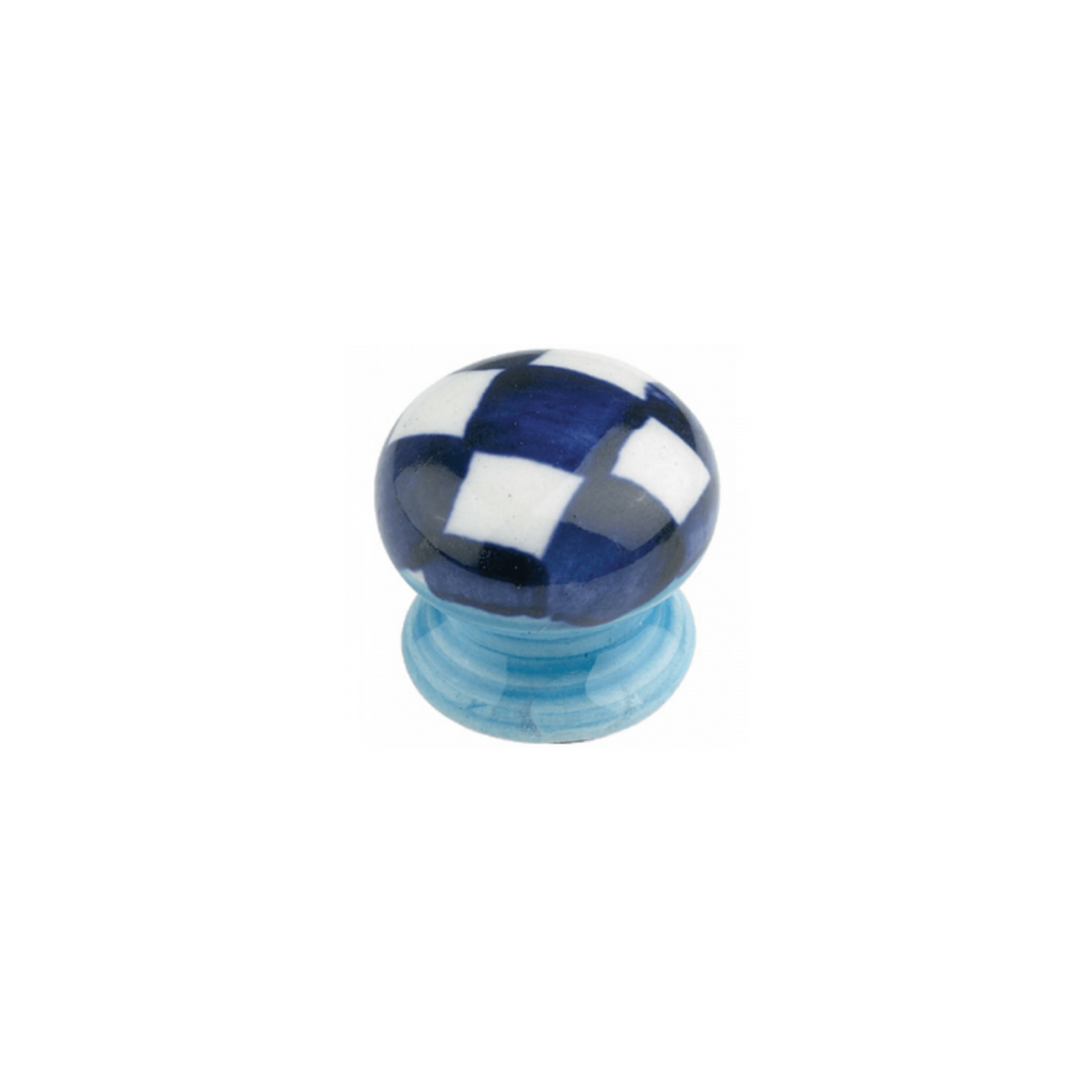 Black Country Metal Works "Seaside Picnic" Ceramic Cupboard Knob 31mm