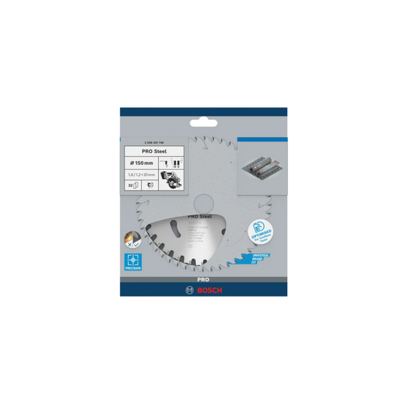 Bosch PRO Steel cordless Circular Saw Blade 150mm x 20mm x 32T 2608837748