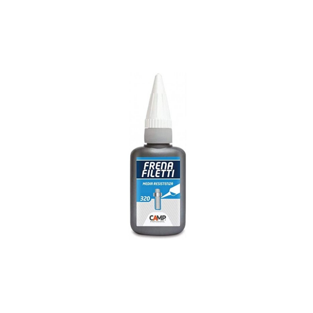 Bottle of Fredda Filetti medium resistance fishing line on a white background