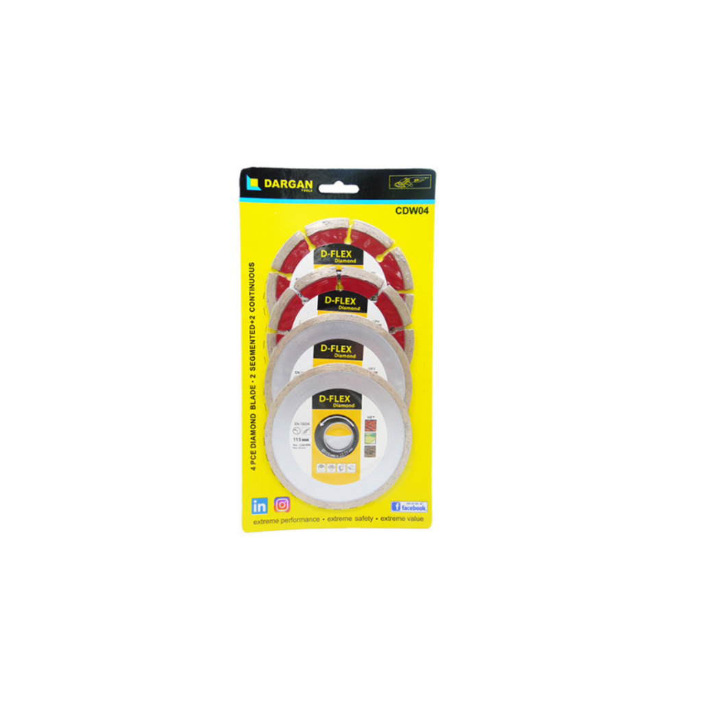 Dargan 4 pce Diamond Disc Set (CDW04)