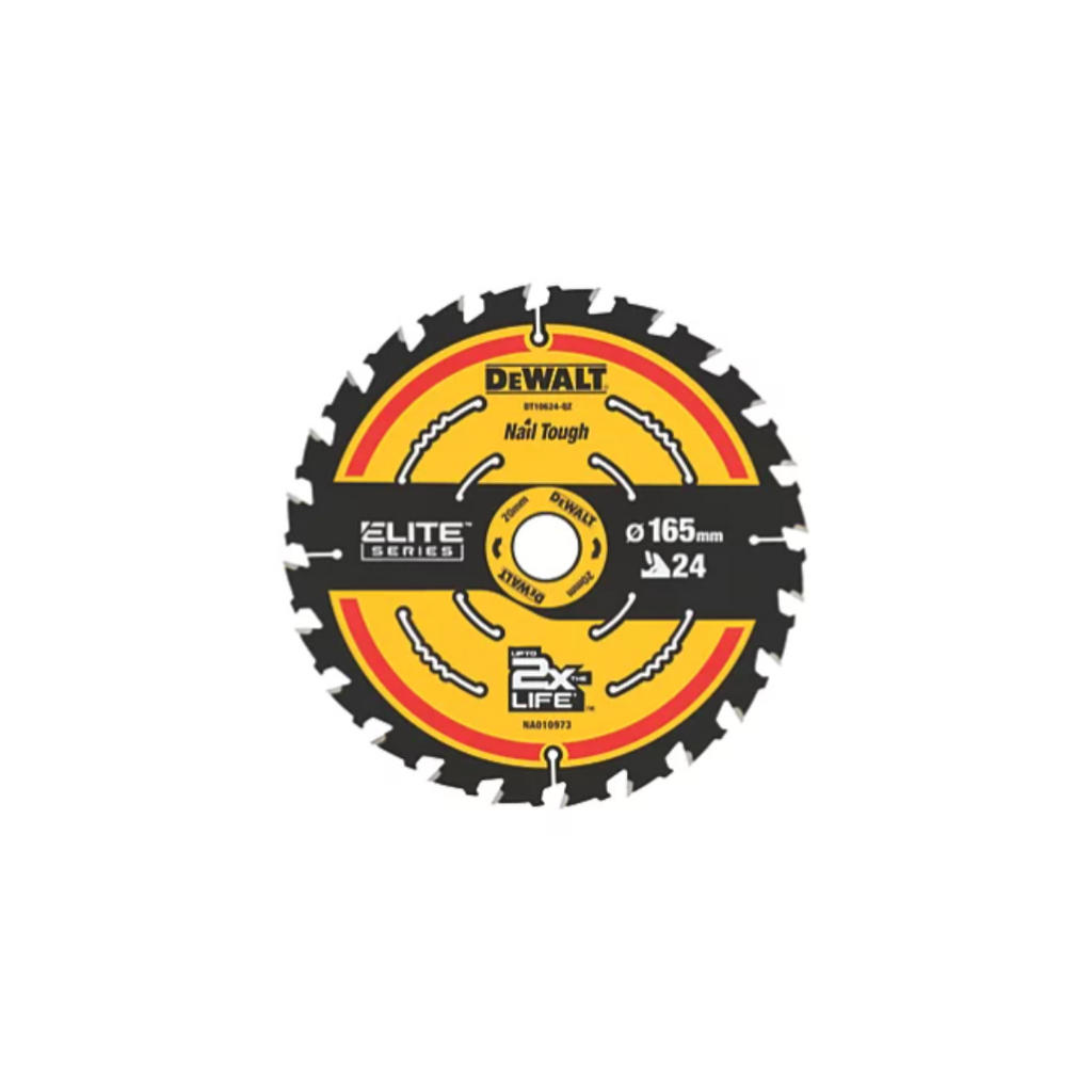 Dewalt Circular Saw Blade Elite Series 165 x 20 x 24T -DT10624-QZ