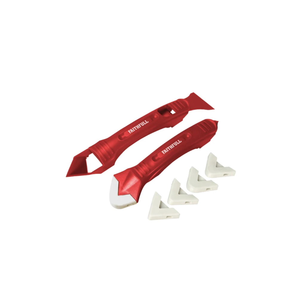 Faithfull Silicone Scraper Kit (2 Piece)