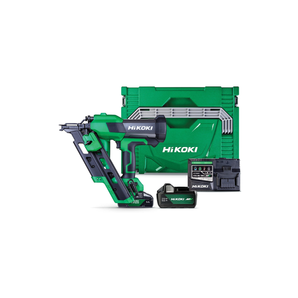 HiKOKI NR1890DCB 18V Brushless Speed Series Gen 3 Framing Nailer Kit (2 x 5.0Ah MultiVolt, Charger & Case)