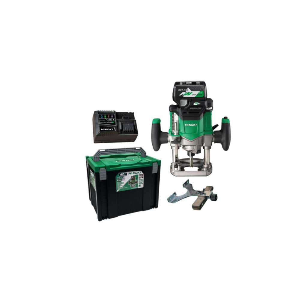 Hikoki M3612DA 36V MultiVolt Variable Speed Router Kit (1 x Multivolt 2.5Ah Battery)