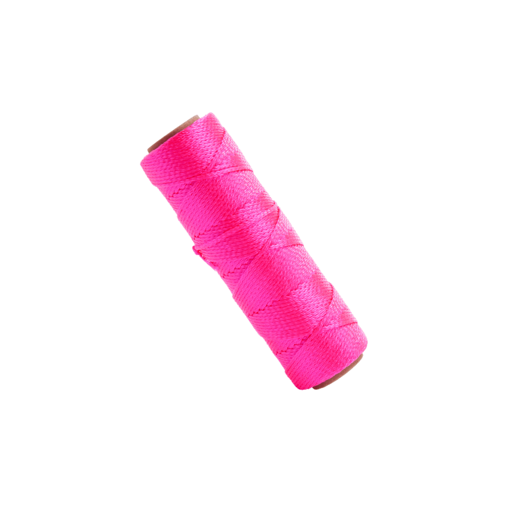 Marshalltown 250' Braided Flourescent Pink Brick Line - Tool Source - Buy Tools and Hardware Online