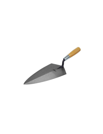 Marshalltown 1 pattern London  brick trowel 11 inch by 5 and a half inch wood handle 3411 