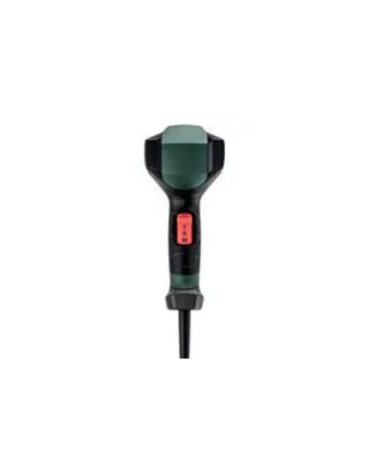 Black and green handheld tool on a white background
