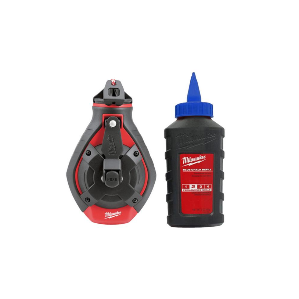 Milwaukee Bold Line Chalk Reel with Blue Chalk 30m