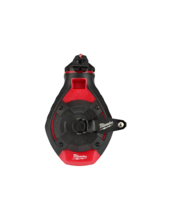 Red and black Milwaukee tool on a white background