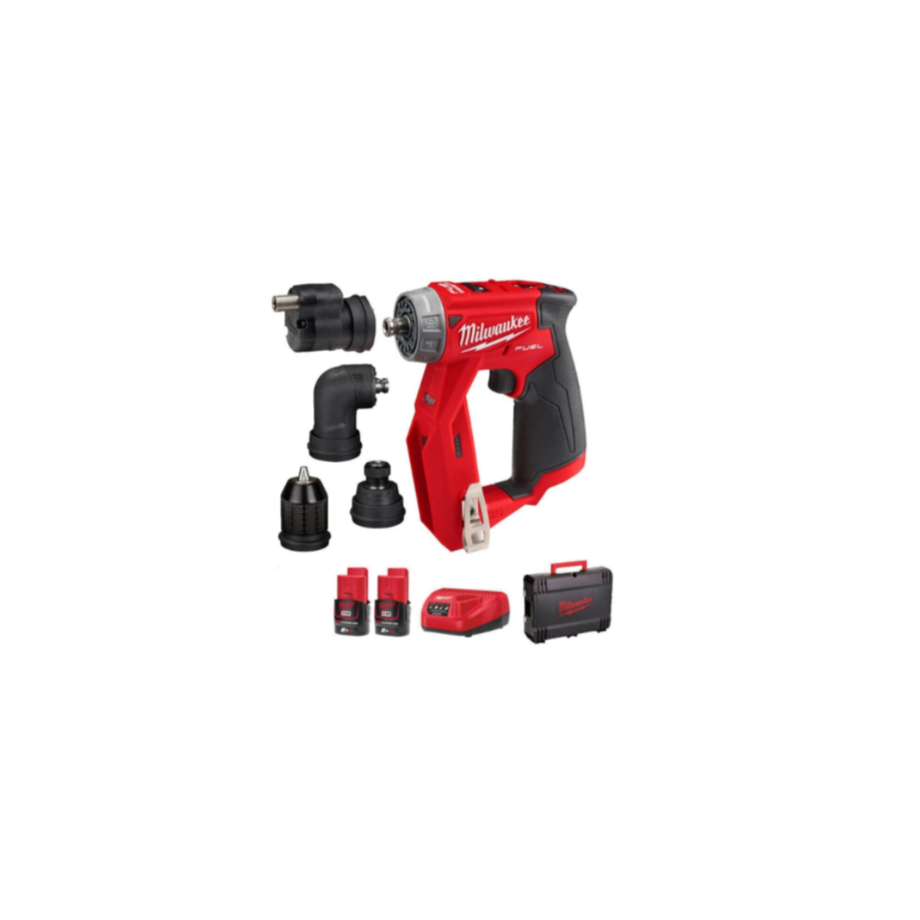 MilwaukeeM12FDDXKIT-202X 12V FUEL 4in1 Drill Driver Kit (2x2Ah)