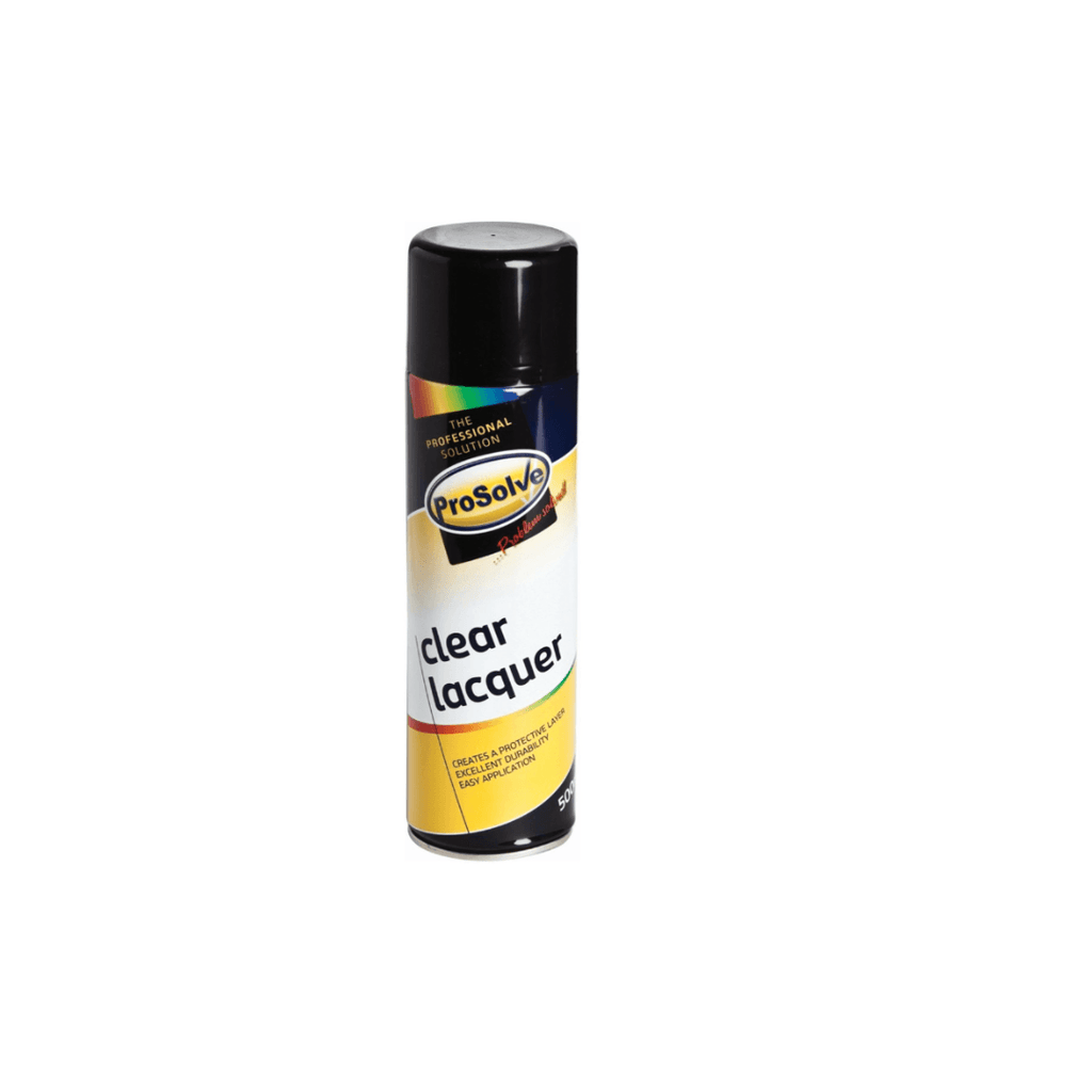 PROSOLVE CLEAR LACQUER AEROSOL 500ML - Tool Source - Buy Tools and Hardware Online