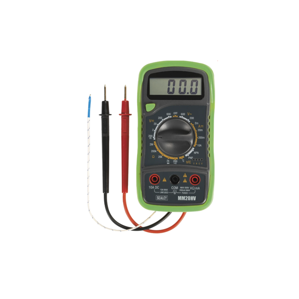 Sealey MM20HV 8-Function Digital Multimeter with Thermocouple with leads