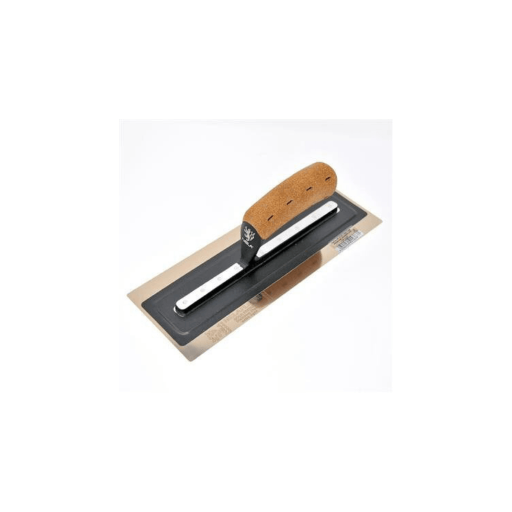 Nelaflex II Gold finishing trowel 14 inch 0.3mm super flex blade BiKoGRIP