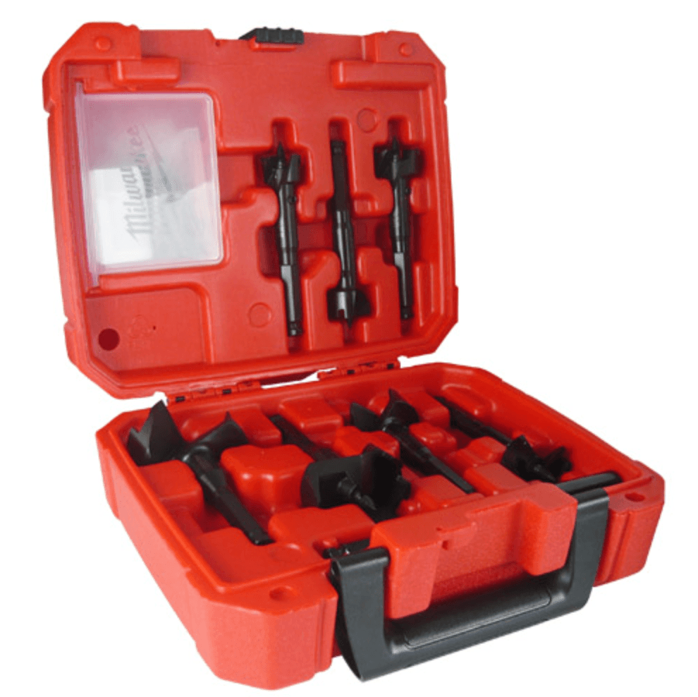 Milwaukee 7 Piece Wood Self Feed Drill Bit Set (MIL49220130) - Tool Source - Buy Tools and Hardware Online
