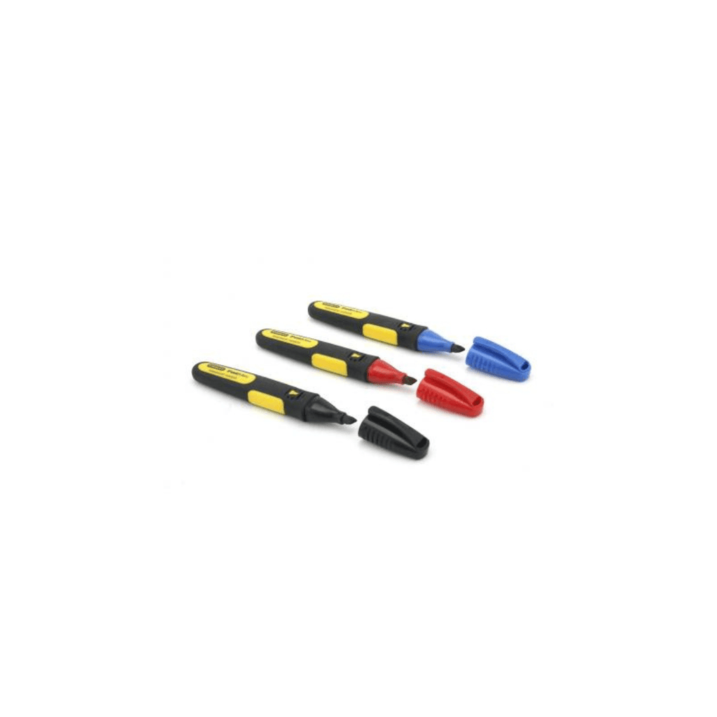 Stanley Fatmax Triple Pack Chisel Tip Markers - Tool Source - Buy Tools and Hardware Online