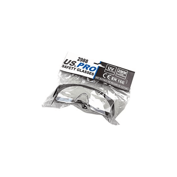 US PRO Safety Glasses UV Protection PPE Adjustable Fit 2988 - Tool Source - Buy Tools and Hardware Online