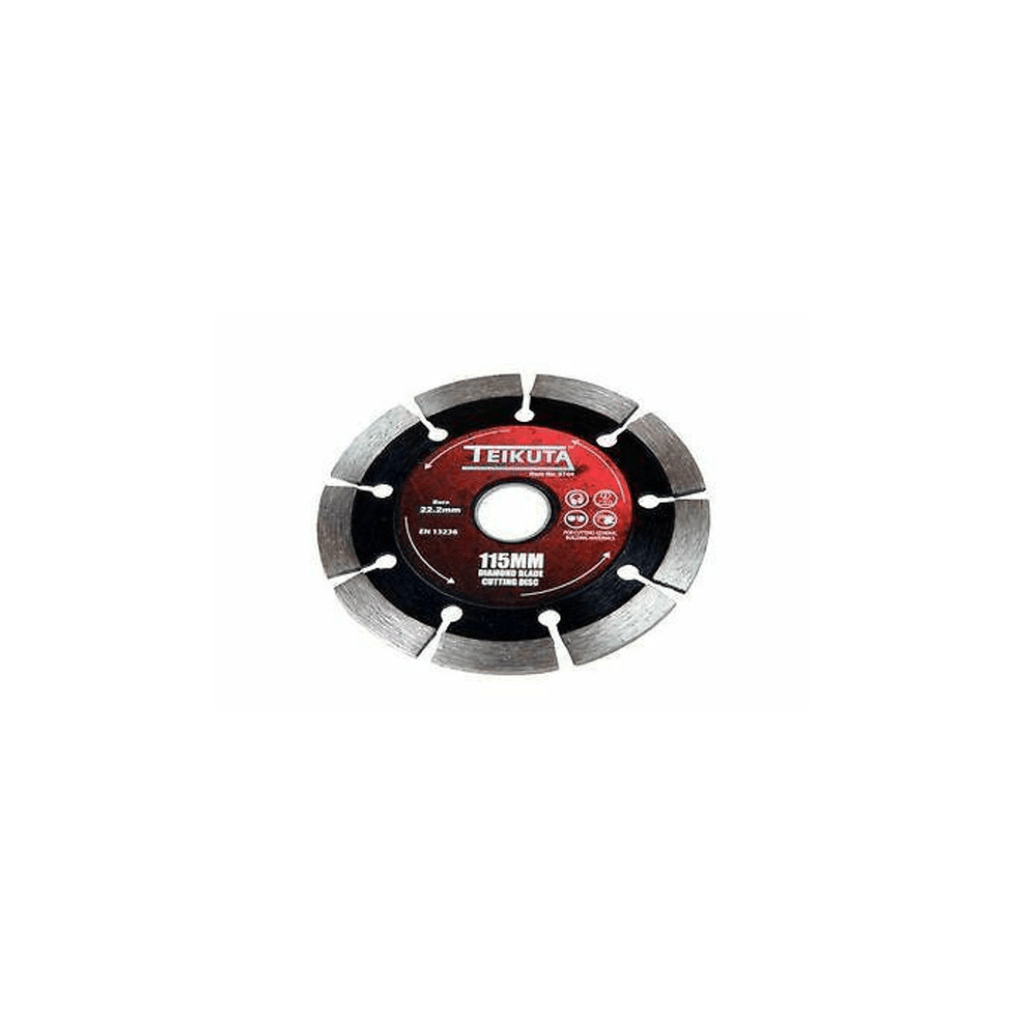 TEIKUTA SEGMENTED DIAMOND BLADE 115 x 22.2mm (B8104) - Tool Source - Buy Tools and Hardware Online
