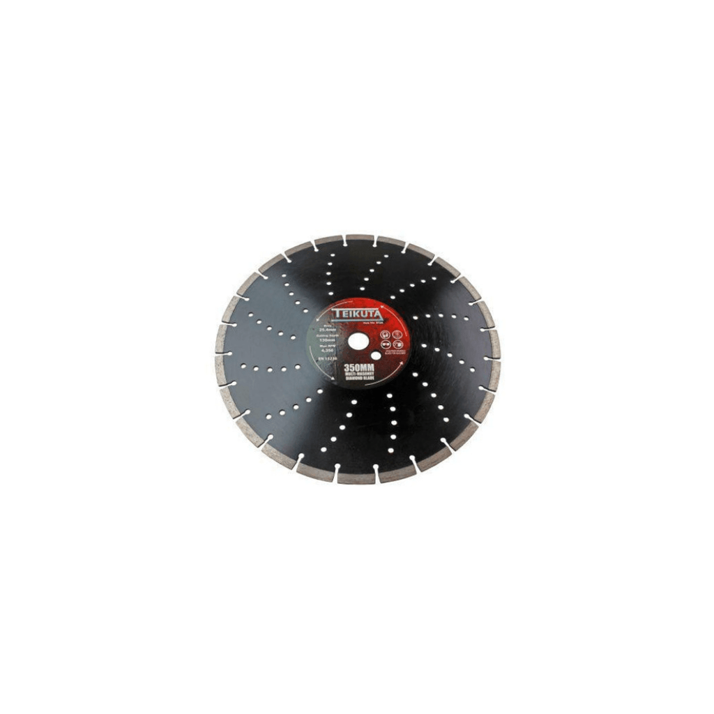 TEIKUTA 350 X 10 X 25.4MM Segmented Multi-Masonry Diamond Cutting Blade (9126) - Tool Source - Buy Tools and Hardware Online