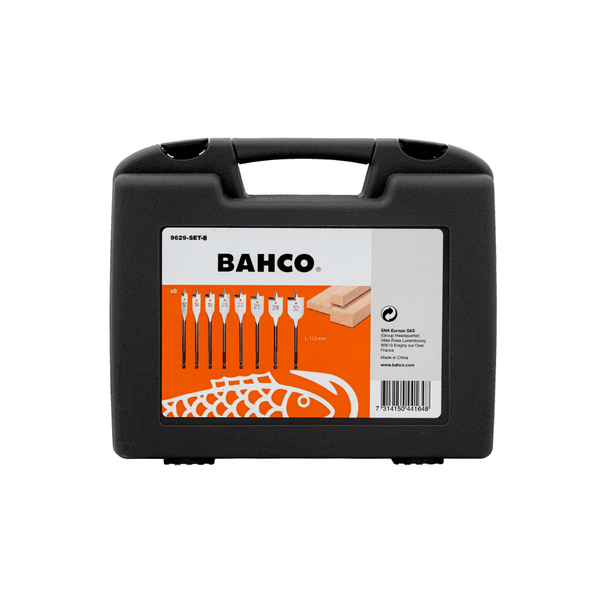Bahco Flat Bit Set, 8 Piece (9629-SET-8) - Tool Source - Buy Tools and Hardware Online