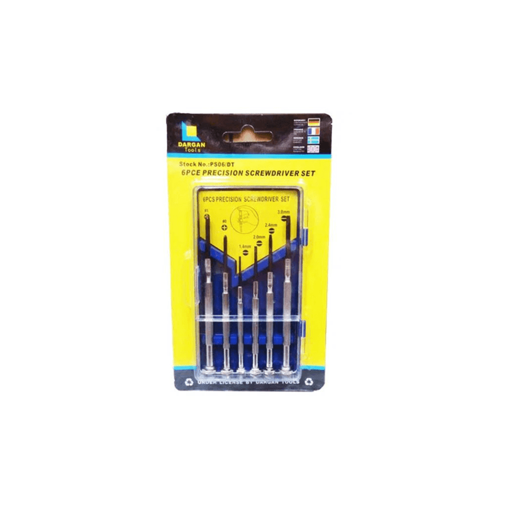 Dargan 6 Piece Precision Screwdriver Set - Tool Source - Buy Tools and Hardware Online