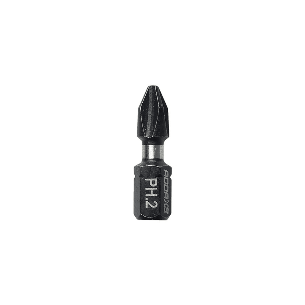 ADDAX X6 PH2 X 25MM IMPACT SCREWDRIVER BIT (PACK OF 10) - Tool Source - Buy Tools and Hardware Online