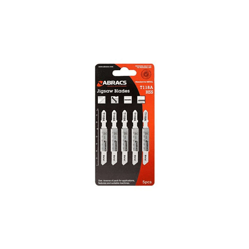 Abracs Jigsaw Blade Metal T118A (5pcs) - Tool Source - Buy Tools and Hardware Online