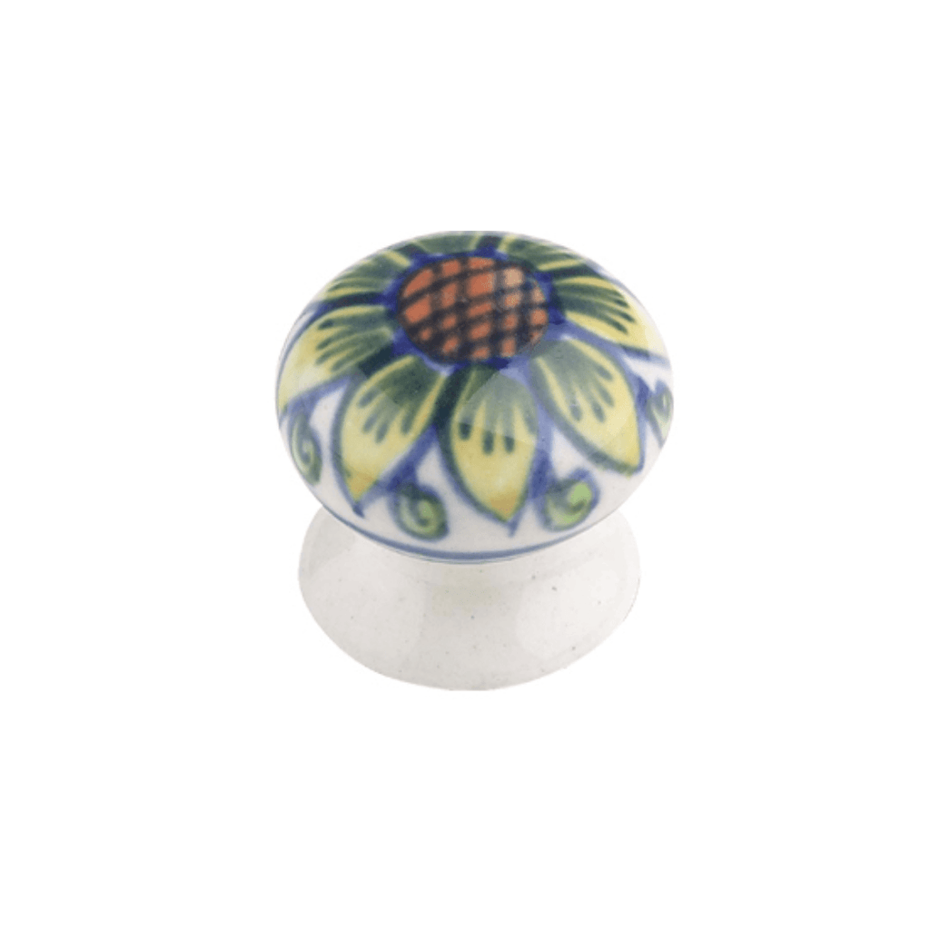 Black Country Metal Works "Sunflower Lodge" Ceramic Cupboard Knob 31mm - Tool Source - Buy Tools and Hardware Online