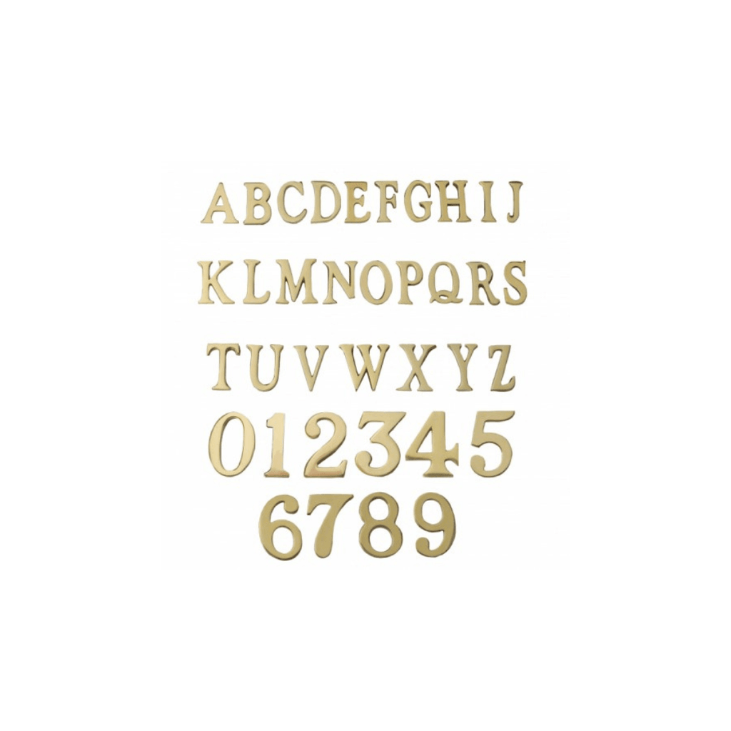 Black Country Metal Works 1.5" Self Adhesive Letter K Polished Brass - Tool Source - Buy Tools and Hardware Online