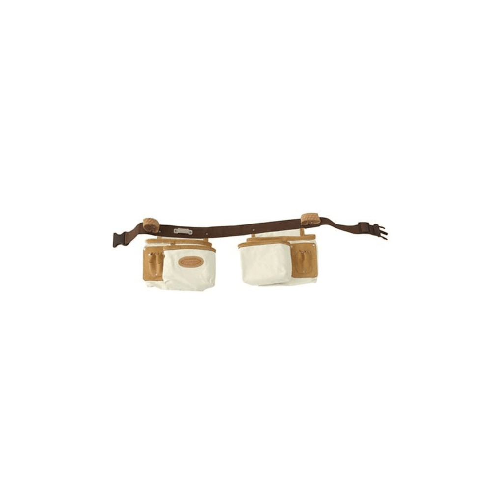 McGuire Nicholas 10 Pocket Finishers Apron in Natural Cotton Canvas With Belt - Tool Source - Buy Tools and Hardware Online