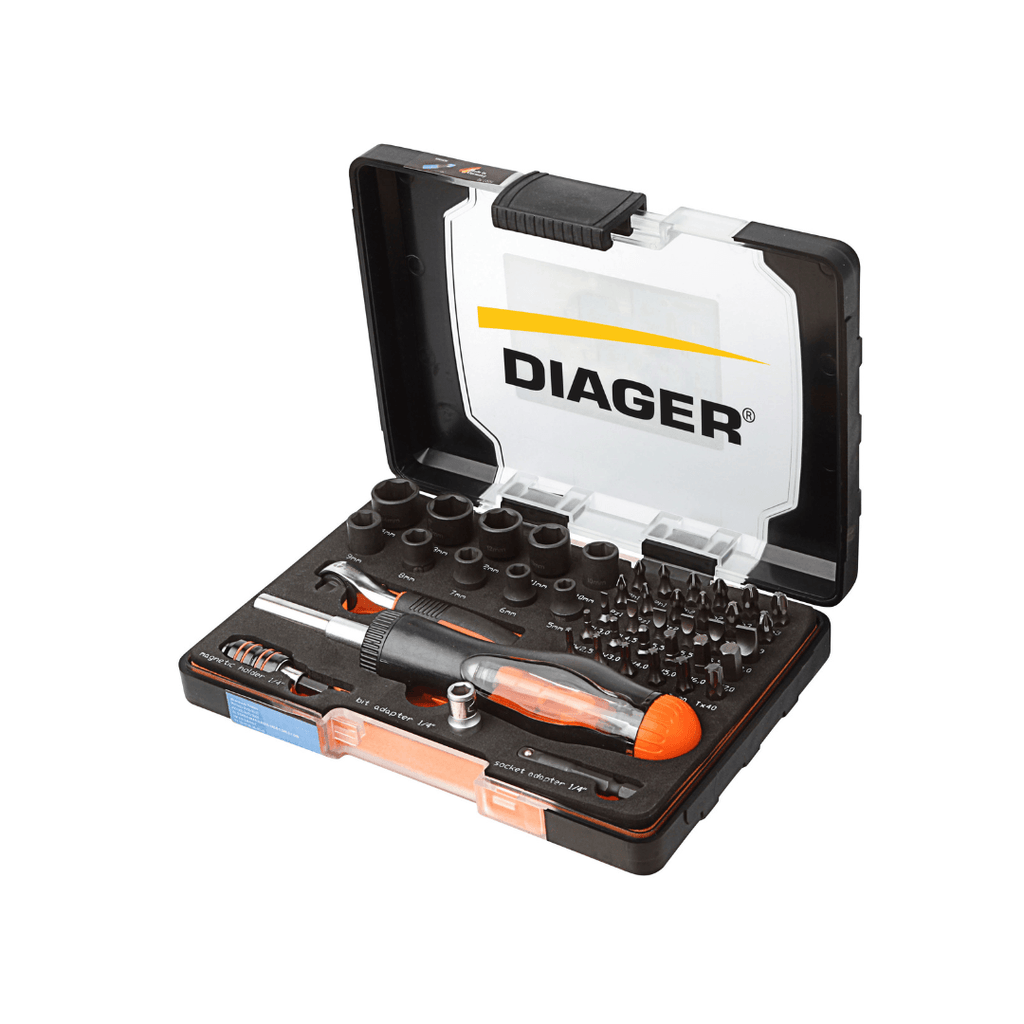 DIAGER SET 7 TORSION BITS 25MM PZ1-2-3/PH1-2-3 (U644C) - Tool Source - Buy Tools and Hardware Online