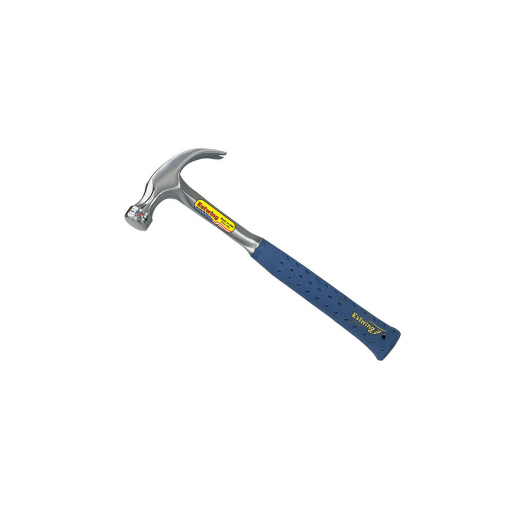 Estwing Hammer Curved Claw Smooth Face - Blue Nylon Grip - E316C - Tool Source - Buy Tools and Hardware Online