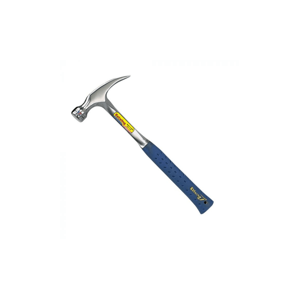 Estwing Hammer Straight Claw Smooth Face 22oz - Blue Nylon Grip - E322S - Tool Source 