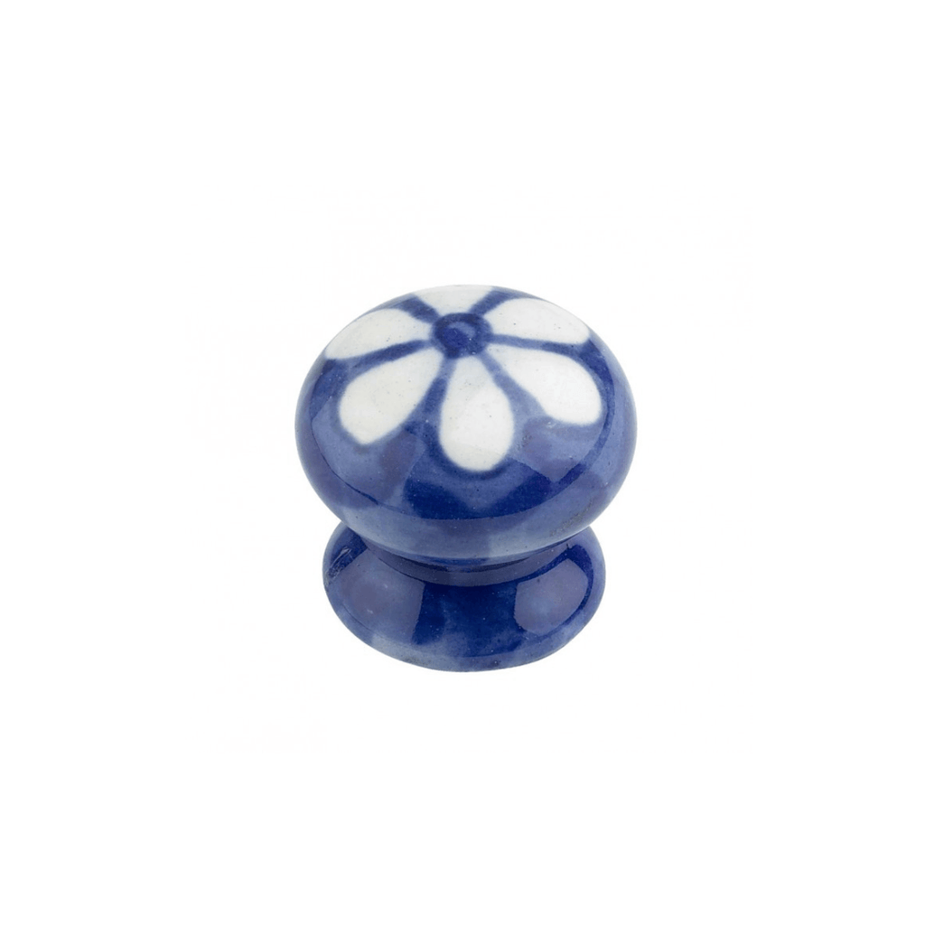 Black Country Metal Works “Crazydaisy” Ceramic Cupboard Knob 31mm - Tool Source - Buy Tools and Hardware Online