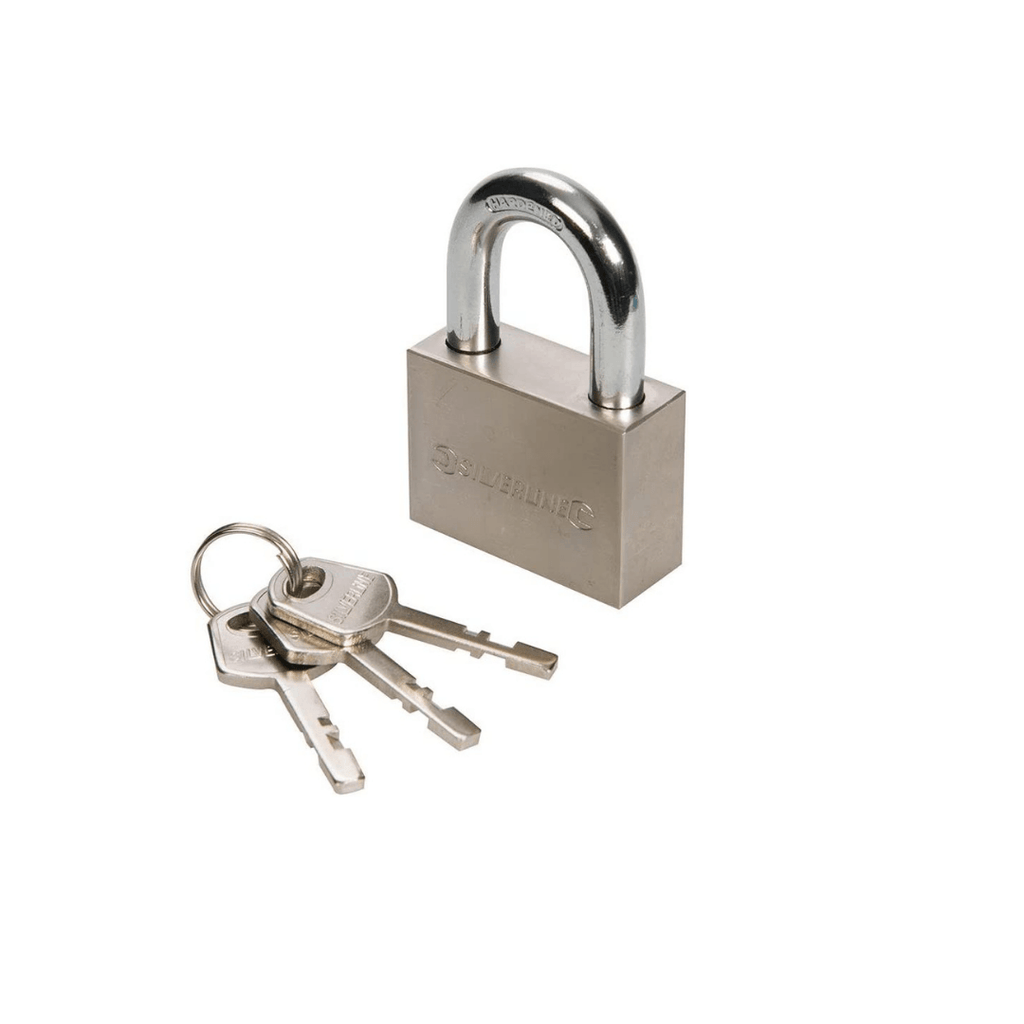 Silverline 595754 Steel Padlock 50 mm - Tool Source - Buy Tools and Hardware Online